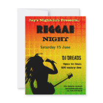 Reggae Night Party Invitation