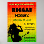 Reggae Night Party Nightclub Poster
