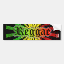 reggae rasta bumper sticker