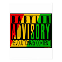 Reggae RASTA Post Card