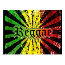 reggae rasta postcard