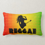 Reggae Rasta Rastafarian MoJo Square Lumbar Pillow pillows