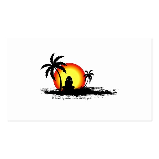 Reggae sunset business cards (back side)