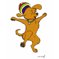 Reggeadogcolored t-shirts by Buttonsvixen Reggeadogcolored t-shirts