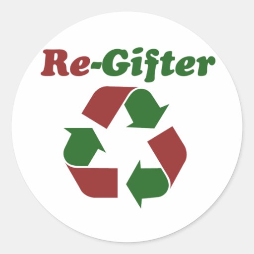 ReGifter for Christmas Round Stickers