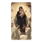 Regina Angelorum by Bouguereau, Victorian Angels Shipping Label