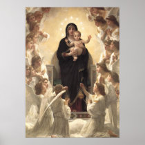 Regina Angelorum by William Adolphe Bouguereau Posters