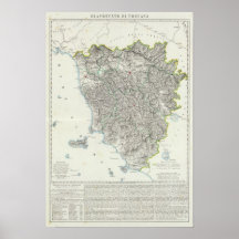 Region of Tuscany Italy Poster