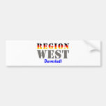 Region west - Darmstadt Bumper Sticker
