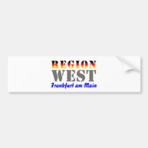 Region west - Frankfurt/Main Bumper Stickers