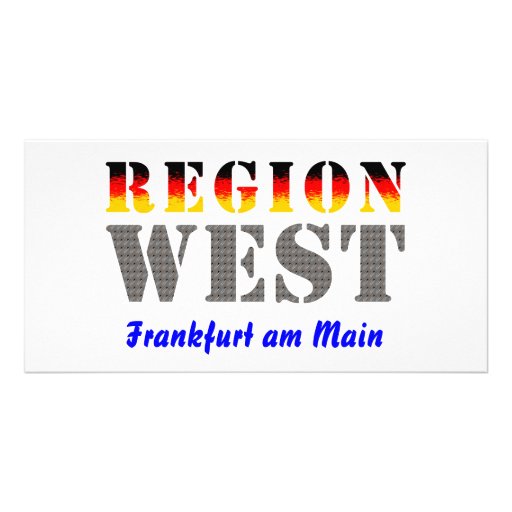 Region west - Frankfurt/Main Custom Photo Card