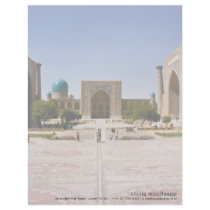 Registan, Samarkand Letterhead Template