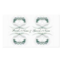 Register Profile Card for Weddings Business Card Template