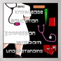 Registered Nurse ARt Poster -