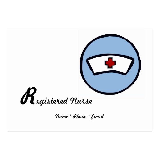 Registered Nurse Business Card (front side)