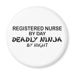 Registered Nurse Deadly Ninja Magnet