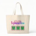 Registered Nurse HEARTS tote bag