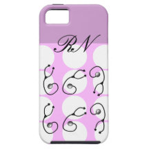 Registered Nurse iPhone 5 Case Pink Polka Dots