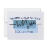 "Registered Nurse - Live Life Well" Invitation