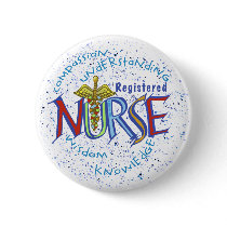 Registered Nurse Motto Button