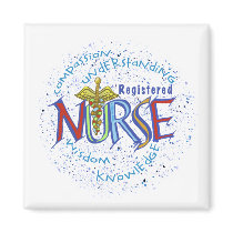 Registered Nurse Motto Refrigerator Magnets
