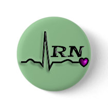Registered Nurse "RN" Gifts QRS Design Pin