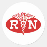 Registered Nurse Round Stickers