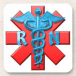 Registered Nurse Symbol Drink Coasters