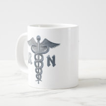 Registered Nurse Symbol Extra Large Mugs