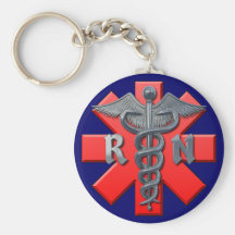 Registered Nurse Symbol Keychains