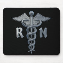 Registered Nurse Symbol Mouse Pad