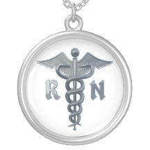 Registered Nurse Symbol Personalized Necklace