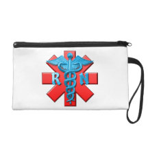 Registered Nurse Symbol Wristlet Clutches