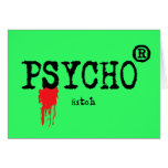 Registered Psycho Greeting Card