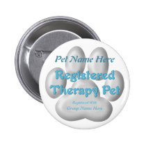 Registered Therapy Pet buttons
