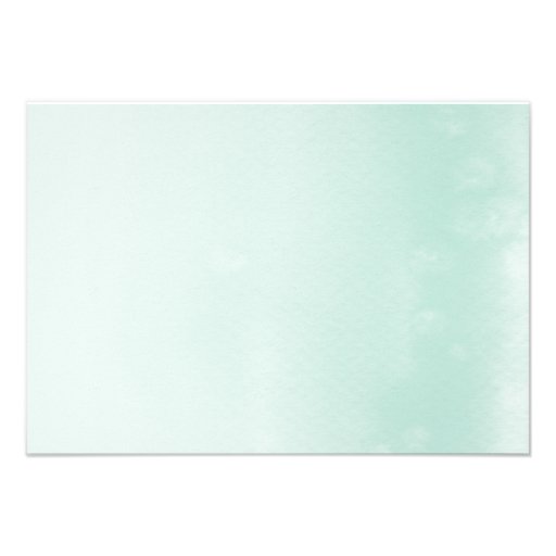 REGISTRY CARD :: ombre watercolor pastel mint