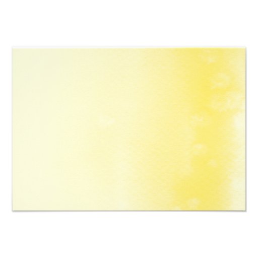 REGISTRY CARD :: ombre watercolor yellow