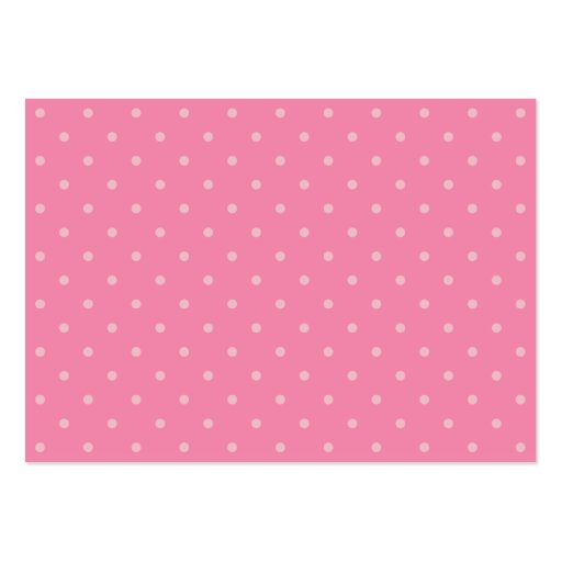 Registry Card - Pink Polka Dots Business Card (back side)