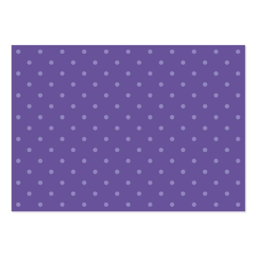 Registry Card - Purple Polka Dots Business Cards (back side)