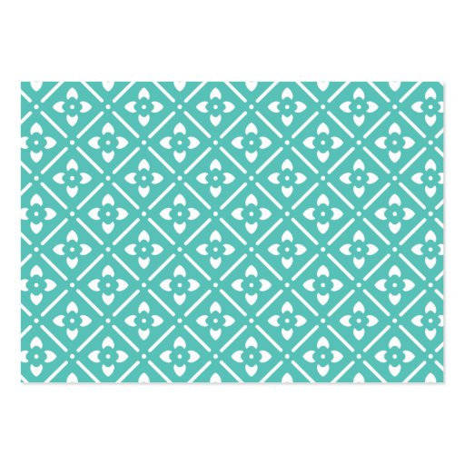 Registry Card with Lotus Square Pattern Business Card (back side)