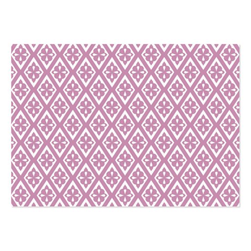Registry Card with Medieval Cross Pattern Business Card Template (back side)
