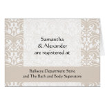wedding registry cards, registry, wedding