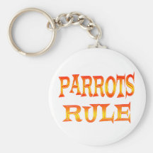 Regla de los loros llaveros personalizados
