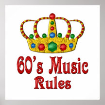 reglas de la música 60s posters