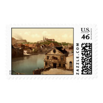 Regnitz and Michaelsberg Bamberg Bavaria Germany Postage Stamp