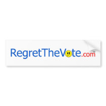 Regret the Vote Bumper Sticker