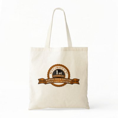 Regretsy 1 Year Anniversary Canvas Bag by Regretsy