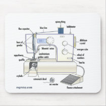 Regretsy Sewing Machine (G) Mousepads