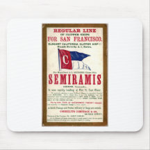 Regular Line of Clipper Ships Mouse Mats
