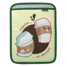Regular or Decaf? iPad Sleeve